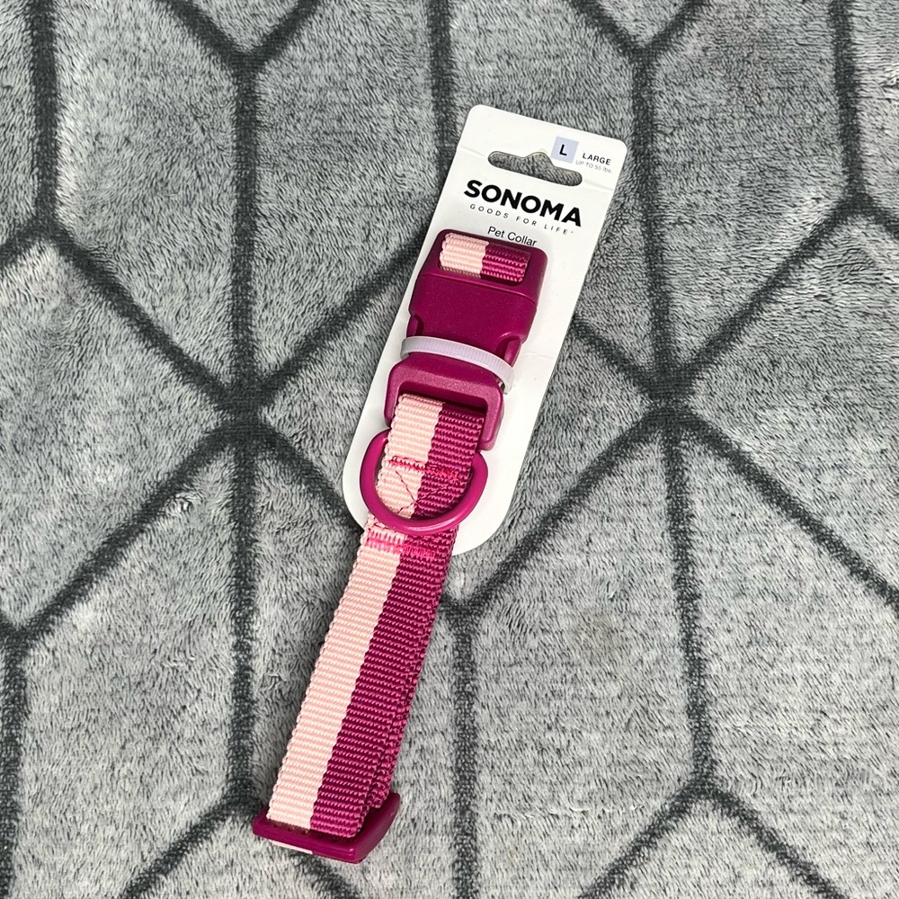 Sonoma Pink Dog Collar NWT V